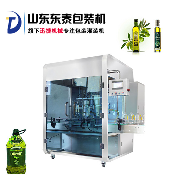 前方高能！快被這款全自動(dòng)橄欖油灌裝機(jī)帥哭了